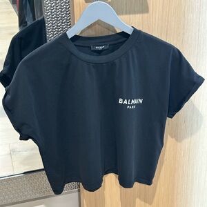 Balmain Crop Top T-shirt